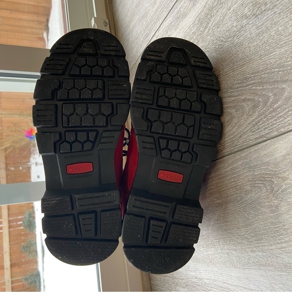 Wolverine Red Safety Protective Field Leather Workboots - Picture 9 of 15